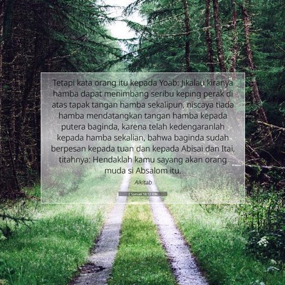 2 Samuel 18:12 Ayat Alkitab Dijelaskan