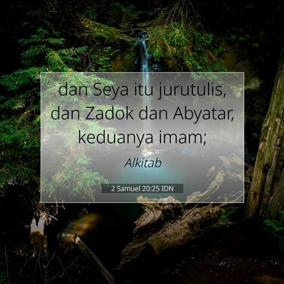 2 Samuel 20:25 Ayat Alkitab Dijelaskan