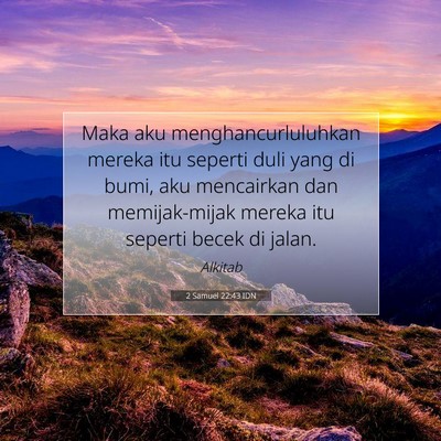 2 Samuel 22:43 IDN Gambar Ayat Alkitab
