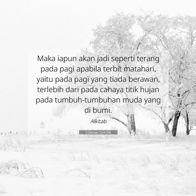 2 Samuel 23:4 IDN Gambar Ayat Alkitab