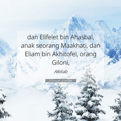 2 Samuel 23:34 IDN Gambar Ayat Alkitab