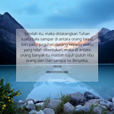 2 Samuel 24:15 IDN Gambar Ayat Alkitab