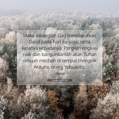 2 Samuel 24:18 Ayat Alkitab Dijelaskan