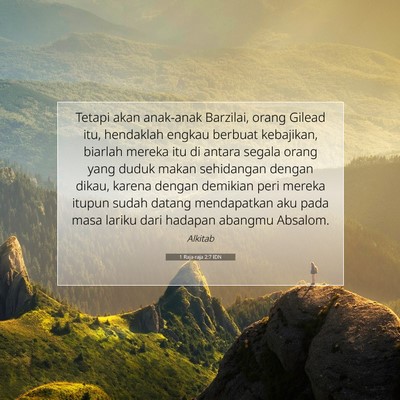 1 Raja-raja 2:7 IDN Gambar Ayat Alkitab