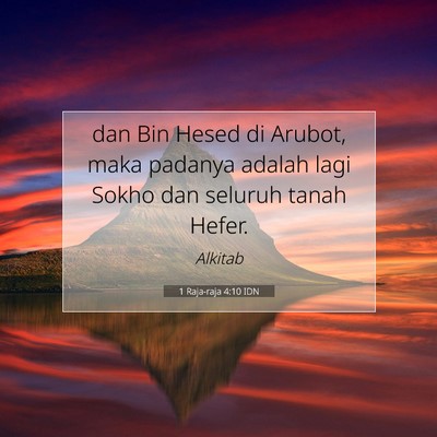1 Raja-raja 4:10 IDN Gambar Ayat Alkitab