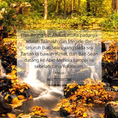 1 Raja-raja 4:12 IDN Gambar Ayat Alkitab