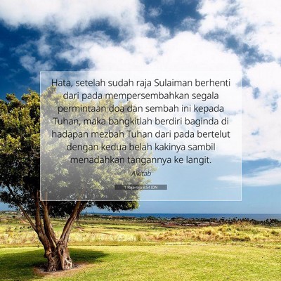 1 Raja-raja 8:54 IDN Gambar Ayat Alkitab