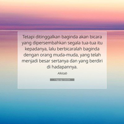 1 Raja-raja 12:8 IDN Gambar Ayat Alkitab