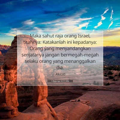 1 Raja-raja 20:11 Ayat Alkitab Dijelaskan
