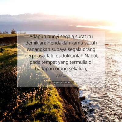 1 Raja-raja 21:9 IDN Gambar Ayat Alkitab