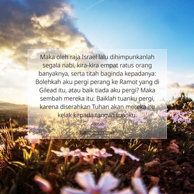 1 Raja-raja 22:6 IDN Gambar Ayat Alkitab