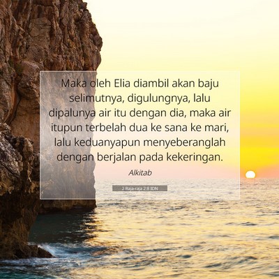 2 Raja-raja 2:8 IDN Gambar Ayat Alkitab