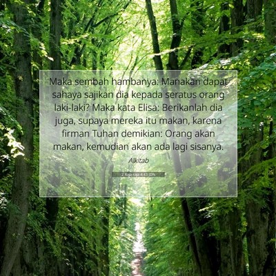 2 Raja-raja 4:43 IDN Gambar Ayat Alkitab