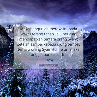 2 Raja-raja 7:5 Ayat Alkitab Dijelaskan
