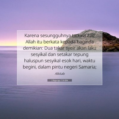 2 Raja-raja 7:18 IDN Gambar Ayat Alkitab