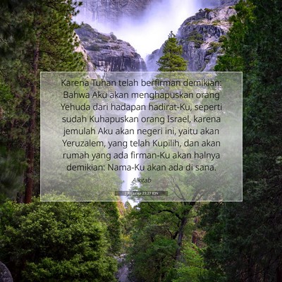 2 Raja-raja 23:27 Ayat Alkitab Dijelaskan