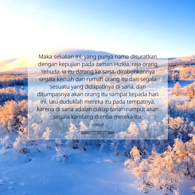 1 Tawarikh 4:41 Ayat Alkitab Dijelaskan