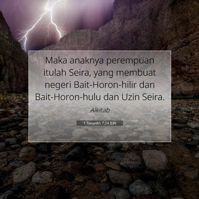 1 Tawarikh 7:24 IDN Gambar Ayat Alkitab