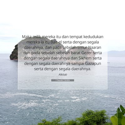 1 Tawarikh 7:28 IDN Gambar Ayat Alkitab