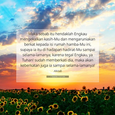 1 Tawarikh 17:27 Ayat Alkitab Dijelaskan