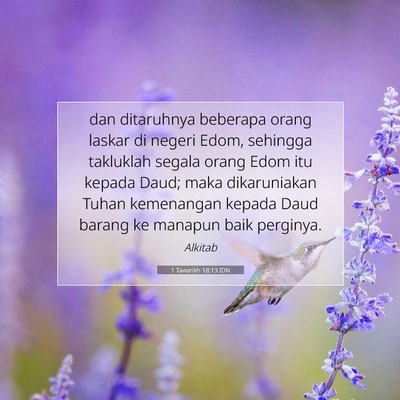1 Tawarikh 18:13 IDN Gambar Ayat Alkitab