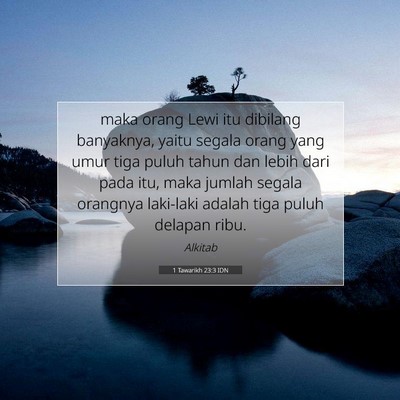 1 Tawarikh 23:3 IDN Gambar Ayat Alkitab