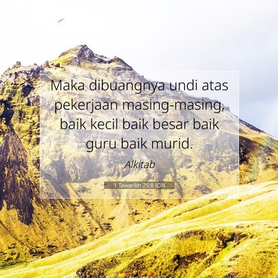 1 Tawarikh 25:8 IDN Gambar Ayat Alkitab