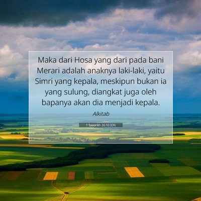 1 Tawarikh 26:10 IDN Gambar Ayat Alkitab