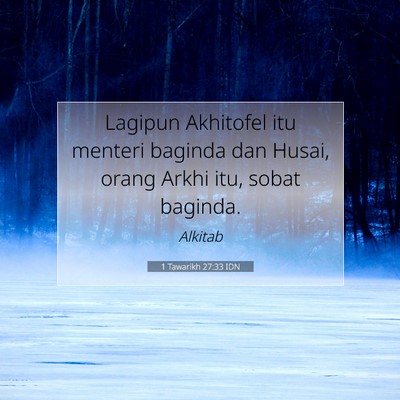 1 Tawarikh 27:33 IDN Gambar Ayat Alkitab