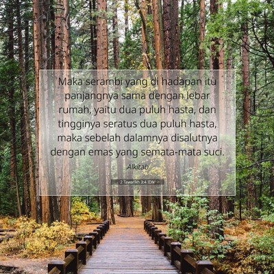 2 Tawarikh 3:4 IDN Gambar Ayat Alkitab