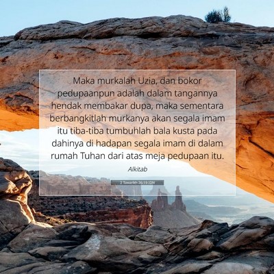 2 Tawarikh 26:19 Ayat Alkitab Dijelaskan