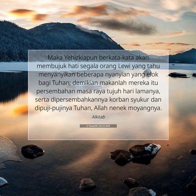 2 Tawarikh 30:22 IDN Gambar Ayat Alkitab