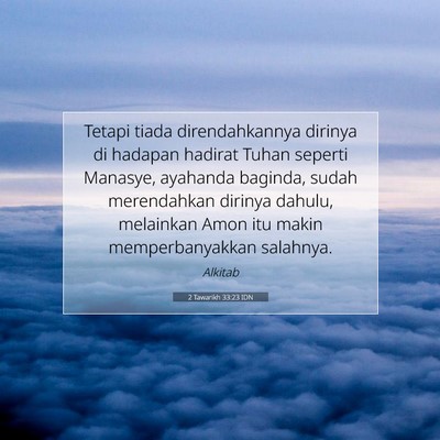 2 Tawarikh 33:23 IDN Gambar Ayat Alkitab