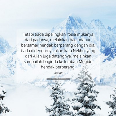 2 Tawarikh 35:22 IDN Gambar Ayat Alkitab