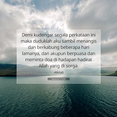 Nehemia 1:4 IDN Gambar Ayat Alkitab