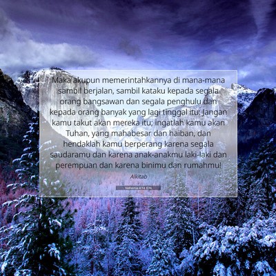Nehemia 4:14 Ayat Alkitab Dijelaskan