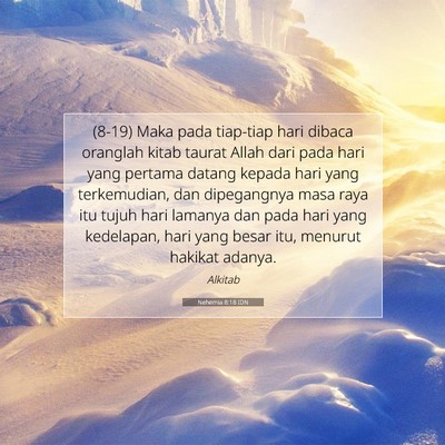 Nehemia 8:18 IDN Gambar Ayat Alkitab