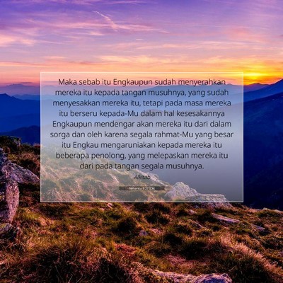 Nehemia 9:27 Ayat Alkitab Dijelaskan