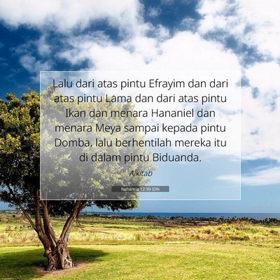 Nehemia 12:39 Ayat Alkitab Dijelaskan