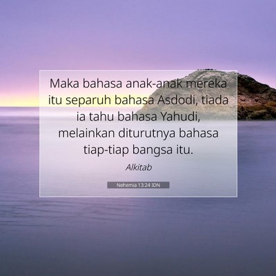 Nehemia 13:24 Ayat Alkitab Dijelaskan
