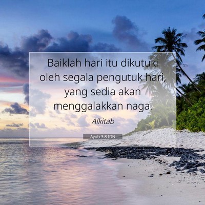 Ayub 3:8 IDN Gambar Ayat Alkitab