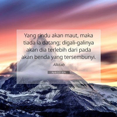Ayub 3:21 IDN Gambar Ayat Alkitab