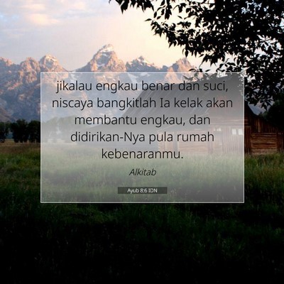 Ayub 8:6 Ayat Alkitab Dijelaskan