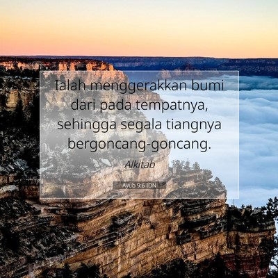 Ayub 9:6 IDN Gambar Ayat Alkitab