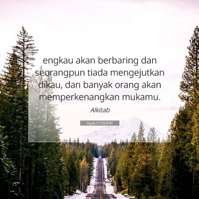 Ayub 11:19 Ayat Alkitab Dijelaskan