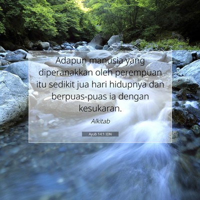 Ayub 14:1 IDN Gambar Ayat Alkitab