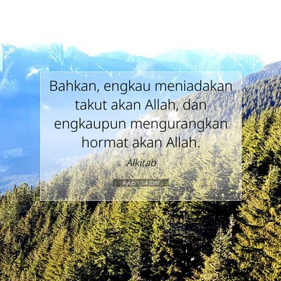 Ayub 15:4 IDN Gambar Ayat Alkitab