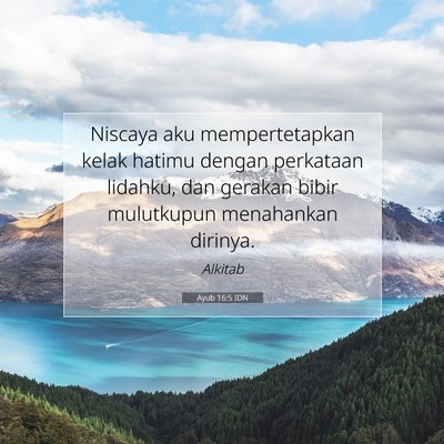 Ayub 16:5 IDN Gambar Ayat Alkitab