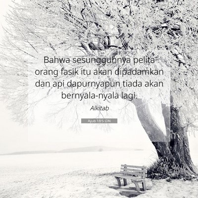 Ayub 18:5 IDN Gambar Ayat Alkitab