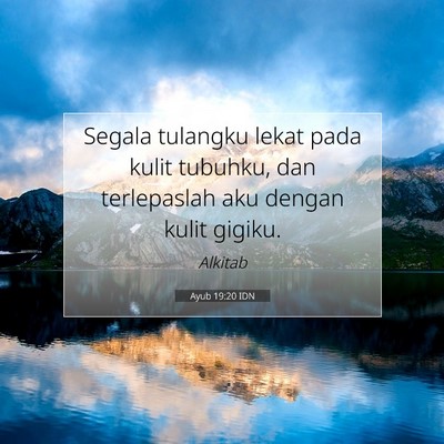 Ayub 19:20 IDN Gambar Ayat Alkitab